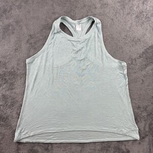 Athleta Tank Top Womens Large Green Modal Racerback Athletic Yoga Workout Shirt